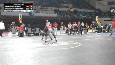 144 lbs Semifinal - Omari Pendergrass, Chester vs Ryker Woolstenhulme, Mid Carolina