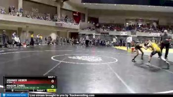 70 lbs Semis (4 Team) - Mason Zabel, PEM (Plainview/Elgin/Millville) vs Johnny Heber, HLWW