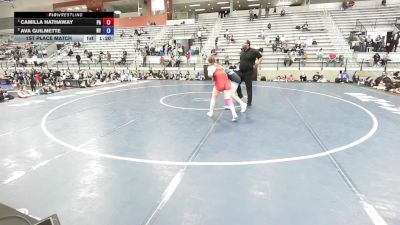 U15 Women - 66 lbs 1st Place Match - Camilla Hathaway, PA vs Ava Guilmette, NY