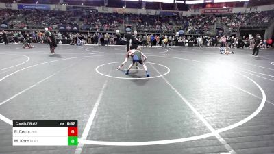 78 lbs Consi Of 8 #2 - Ryker Cech, Chineeto Trained Wrestling vs Mark Korn, Northwest