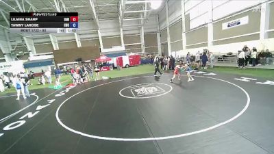 80 lbs Round 3 - Liliana Sharp, Uintah Girls Wrestling vs Tawny LaRose, Cougars Wrestling Club