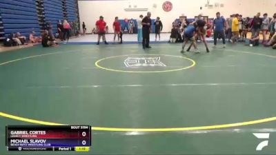 160 lbs Cons. Round 2 - Michael Slavov, Beach Boyz Wrestling Club vs Gabriel Cortes, Legacy Wrestling