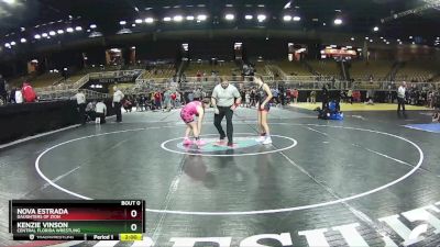 125 lbs Round 1 - Nova Estrada, Daughters Of Zion vs Kenzie Vinson, Central Florida Wrestling