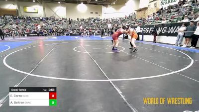 185 lbs Consolation - Elliot Garza, Wasco Wrestling vs Annette Beltran, Snake Pit