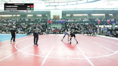 157 lbs Semifinal - Yaxier Rivera, East Hartford vs Jake Maddox, Newtown