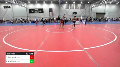 106A lbs Semifinal - Trevor Patrovich, Barn Brothers vs Ethan Andreula, Long Beach Hs/savage