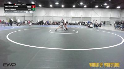 102 lbs Rr Rnd 5 - Wesston Allen, Wyoming Underground vs Brock Argo, POWA 12U