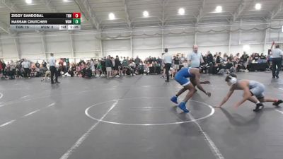 120 lbs Round 6 (8 Team) - Ziggy Sandobal, Team Kaizen Wrestling vs Hassan Crutcher, West Geauga Wolverines