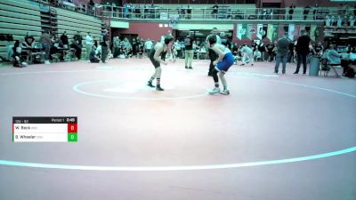 12U - 92 lbs Cons. Semis - Wyatt Beck, Rochester Wrestling Club vs Brayton Wheeler, Carroll Wrestling Club