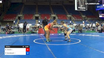 200 lbs Rnd Of 16 - Andrea Smith, Florida vs Persephone Sandoval, Montana