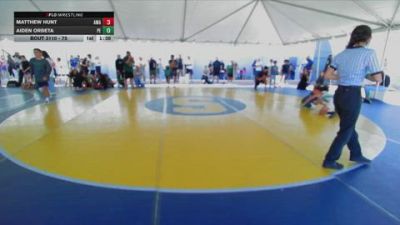 75 lbs 1st Place Match - Matthew Hunt, Arete Wrestling Academy vs Aiden Orbeta, Poway Elite