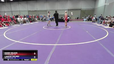 138 lbs Placement Matches (16 Team) - Asher Wilson, Louisiana Blue vs Landon Holmes, Arkansas Blue