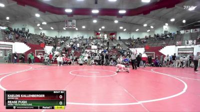 51-56 lbs Cons. Semi - Kaeldis Kallenberger, Rhyno WA vs Rease Pugh, WEBO Youth Wrestling