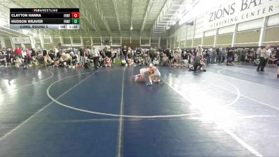 76 lbs Cons. Round 5 - Clayton Hanna, N/A vs Hudson Weaver, Relentless Wrestling