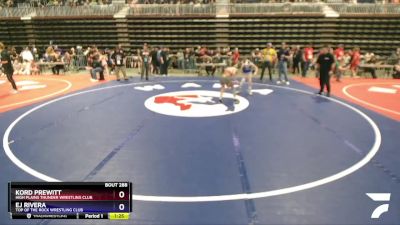 87 lbs 3rd Place Match - Kord Prewitt, High Plains Thunder Wrestling Club vs Ej Rivera, Top Of The Rock Wrestling Club