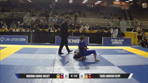 Thaís Loureiro Felipe vs Mariana Cabral Rolszt 2025 Pan Jiu Jitsu IBJJF Championship