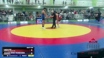 110kg Champ. Round 1 - Jack Pye, Cowichan Valley WC vs Jujaar Singh Randhawa, Woodstock