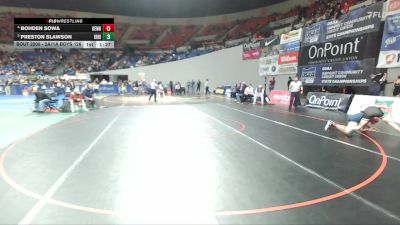 2A/1A Boys 126 3rd Place Match - Bohden Sowa, Kennedy Boys vs Preston Slawson, Irrigon Boys