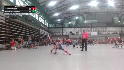 80-87 lbs Quarterfinal - Audrey Ison, Contenders Wrestling Academy vs Alivia Deterding, Sparta Junior Bulldogs