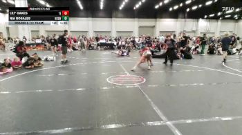 92 lbs Round 6 (10 Team) - Lily Oakes, Takedown Elite vs Nia Rosales, NC Girls Wrestling Club
