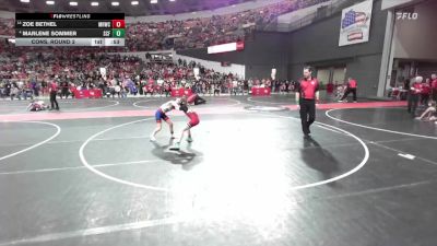 70 lbs Cons. Round 2 - Zoe Bethel, Mt. Horeb Wrestling Club vs Marlene Sommer, Saint Croix Falls