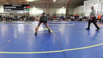 120 lbs Champ. Round 2 - Abbi Noel, Delaware Hayes vs Myiah Ankrom, Indian Lake High School