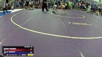 63 lbs Quarterfinal - Ronin Webber, OH vs Cruz Urioste, MI