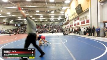 120 lbs Champ. Round 3 - Everett Pack, Holbrook vs Isac Contreras, Safford