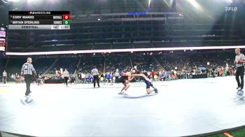 D3-126 lbs Semifinal - Bryan Sterling, Dundee vs Cody Manzo, Whitehall