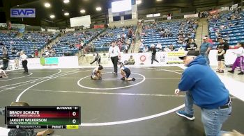 61 lbs Semifinal - Jakeem Wilkerson, Salina Wrestling Club vs Brady Schulte, Wichita Wrestling Club