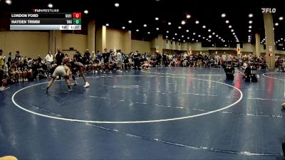 126 lbs Quarters & 3rd Wb (32 Team) - Hayden Trimm, Team Mat Clash vs London Ford, North Shelby Regulators Red