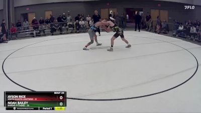 153 lbs Round 7 (8 Team) - Noah Bailey, Kansas Pythons vs Ayson Rice, South Dakota Lightning