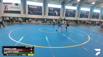 132 lbs Champ. Round 1 - Amiyah C. Love, Eastwood High School Wrestling vs Elisabeth Torres, Texas