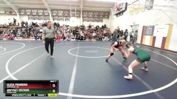 120 lbs Cons. Round 5 - Aleia Fenberg, Durango, CO vs Qwynci Decker, Show Low