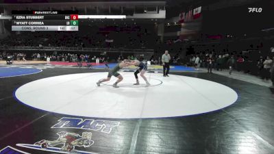 150 lbs Cons. Round 3 - Ezra Stubbert, Big Valley Christian vs Wyatt Corriea, Liberty Ranch