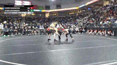 150 lbs Quarterfinal - Ayden Mcroberts, Sergeant Bluff-Luton vs Caden Hauenstein, Clarion-Goldfield-Dows