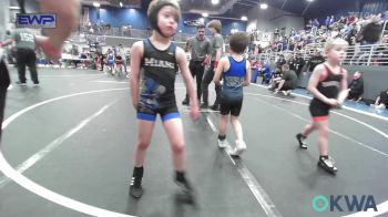 60 lbs 5th Place - Hendrix Stewart, Newkirk Takedown Club vs Jaxon Saunders, Woodland Wrestling Club