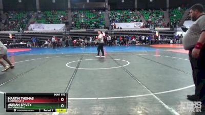 6A 215 lbs 5th Place Match - Martin Thomas, Gardendale Hs vs ADRIAN SPIVEY, Clay Chalkville