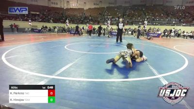 60 lbs Consi Of 8 #2 - Knox Perkins, Tahlequah Wrestling Club vs Kacen Hinojos, Texas Elite Wrestling