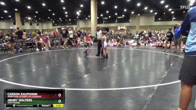 60 lbs Cons. Round 3 - Carson Kaufmann, Wrestling Academy Of Louisiana vs Henry Walters, Unattached