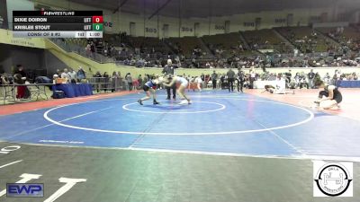 80 lbs Consi Of 8 #2 - Dixie Doiron, Little Axe Takedown Club vs Krislee Stout, Little Axe Takedown Club