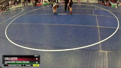 110 lbs Quarterfinal - Laila Carter, Cougars Wrestling vs Madeleine Casas-Molina, JWC