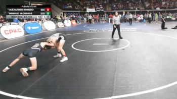 D 2 106 lbs Quarterfinal - Bennett Leonards, Rayne vs Alexander Romero, North Vermilion