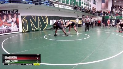 144 lbs Cons. Round 2 - Juelz Martin, Elyria Catholic vs Silas Eberly, Westerville North