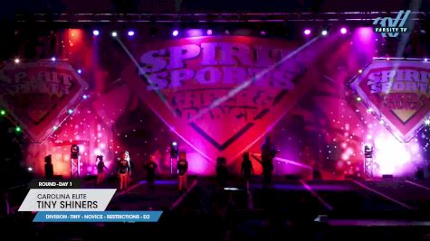 Carolina Elite - Tiny Shiners [2023 L1 Tiny - Novice - Restrictions - D2 Day 1] 2023 Spirit Sports Battle at the Beach Myrtle Beach Nationals