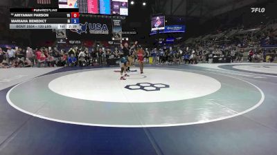 130 lbs Cons. Rd Of 32 - Ariyanah Parson, VA vs Mariaha Benedict, IA