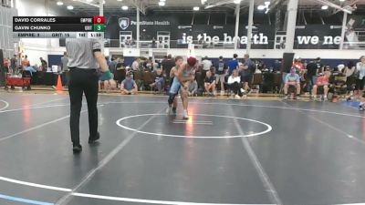 128 lbs Rr Rnd 2 - David Corrales, Empire Black - HSC vs Gavin Chunko, Grit Mat Club Red - HSC