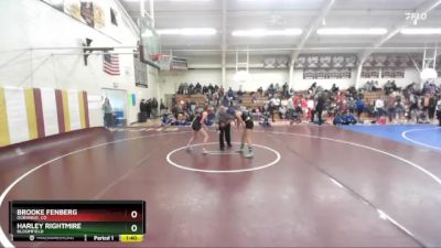 120 lbs Quarterfinal - Harley Rightmire, Bloomfield vs Brooke Fenberg, Durango, CO