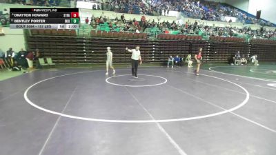 157 lbs Round Of 16 - Drayton Howard, Stratford vs Bentley Porter, Indian Land