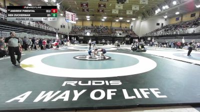 144 lbs Round Of 16 - Andrew Pimental, Belmont Hill vs Ben Zuckerman, Greens Farms Academy